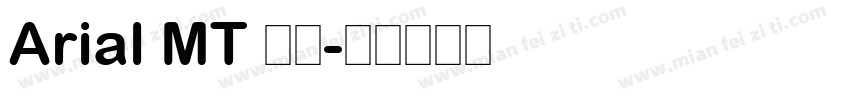 Arial MT 粗体字体转换